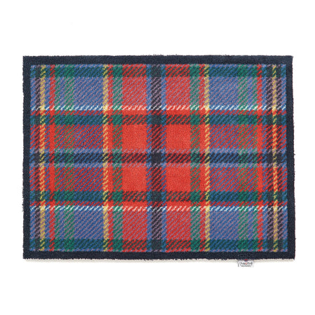 Hug Rug red and blue Tartan indoor doormat

