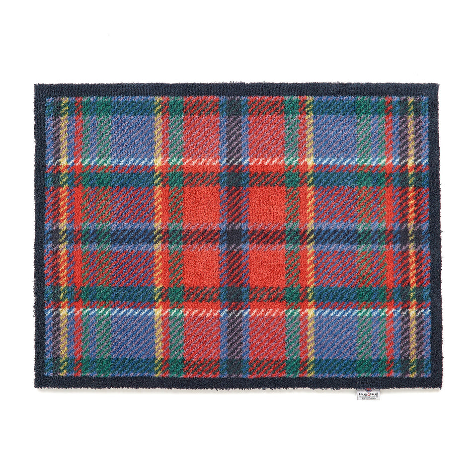 Hug Rug red and blue Tartan indoor doormat

