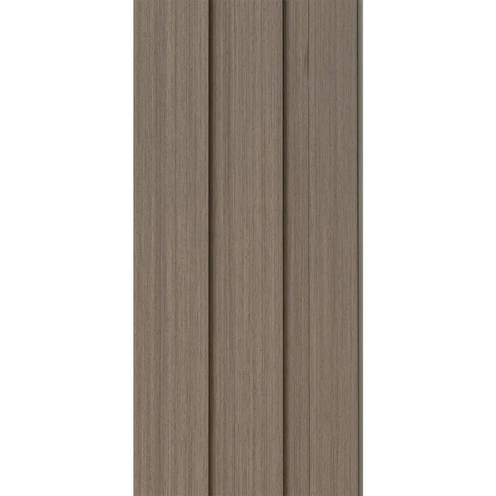 wood effect decorative wall panel in grey