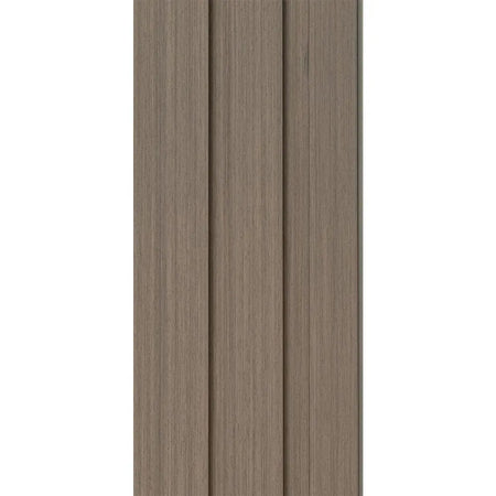 wood effect decorative wall panel in grey