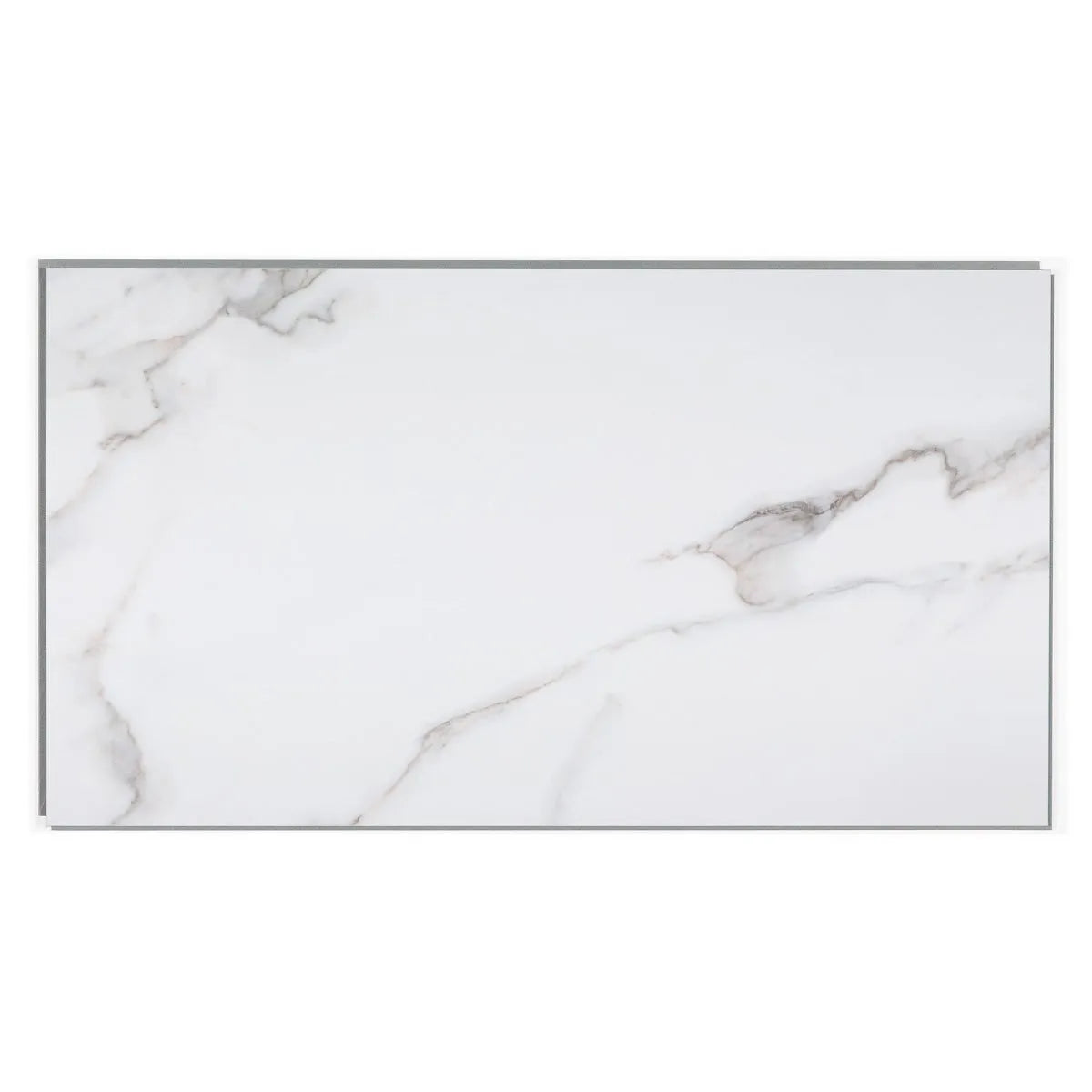 Dumawall+ Tivoli Large Bathroom Tile 90x50cm – Waterproof Light Grey Stone-Effect PVC Wall Panel