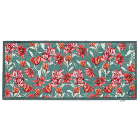 Hug Rug Tumbling Tulips floral indoor runner doormat

