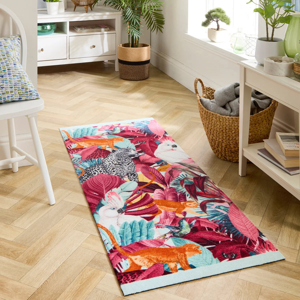 Exotic Palms Coir Doormat placed at a wide front doorway – Perfect for double entrances and patio areas