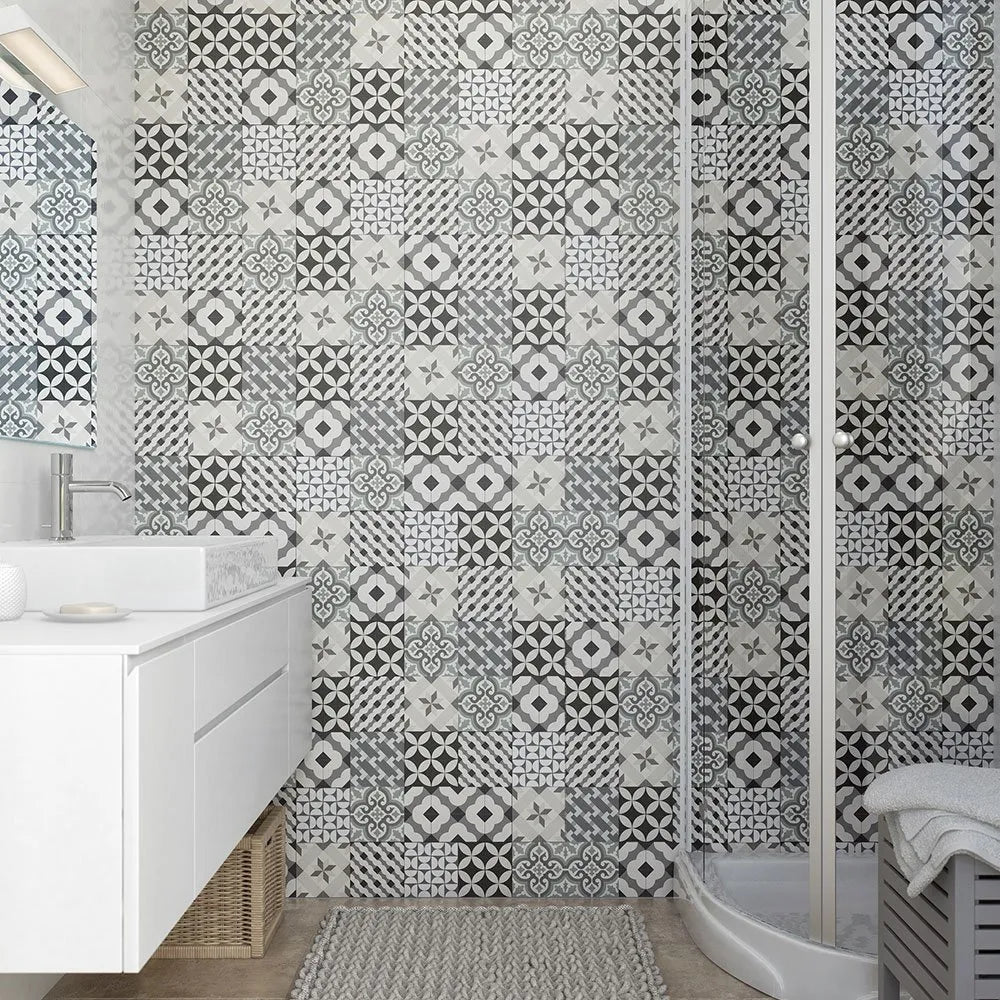 patchwork tile effect pvc wall panels 2650x250mm