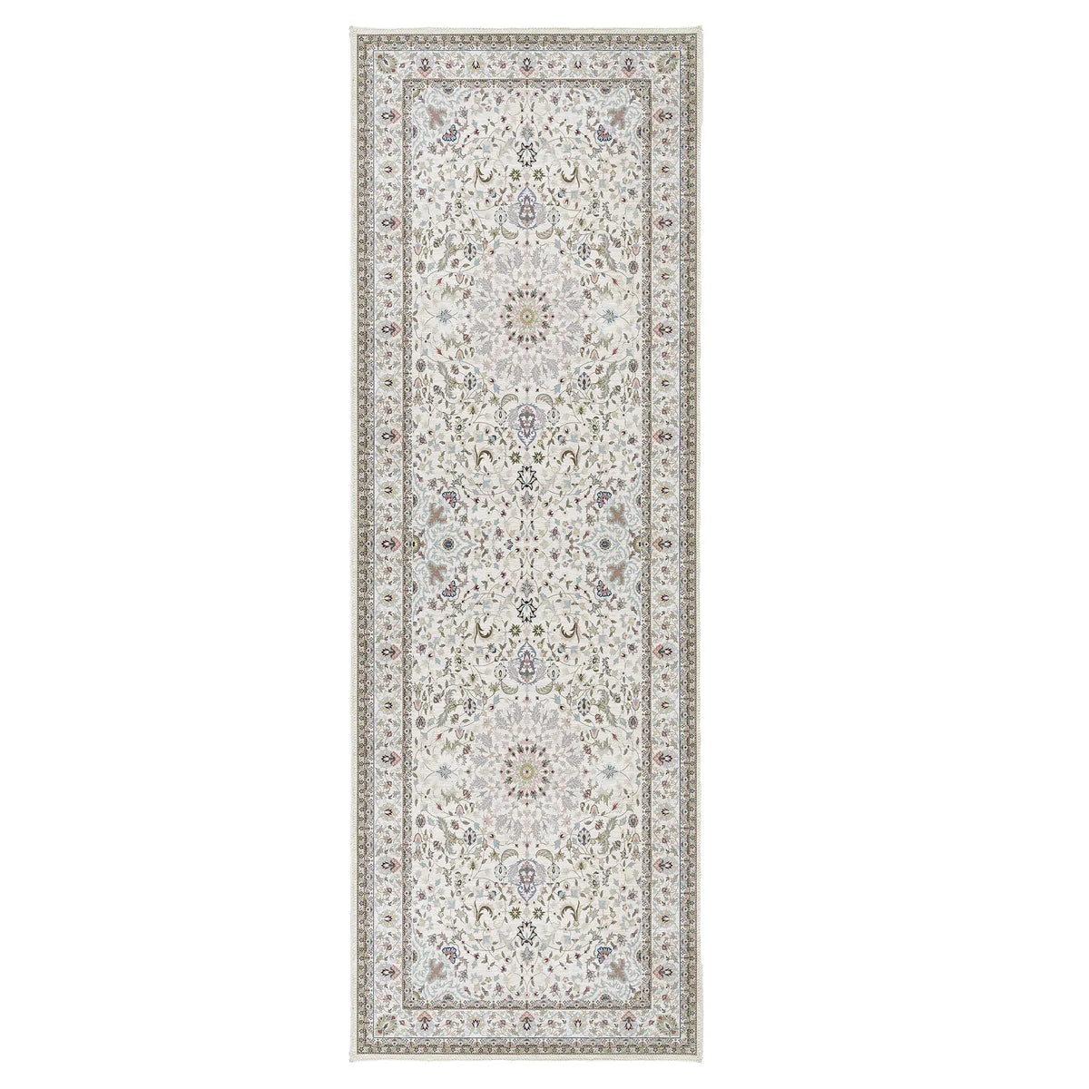 Origins Washable Windsor runner with traditional floral design