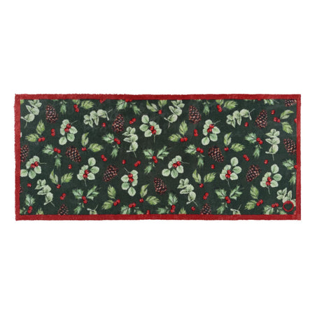 Hug Rug Runner Winter Berries mat full view