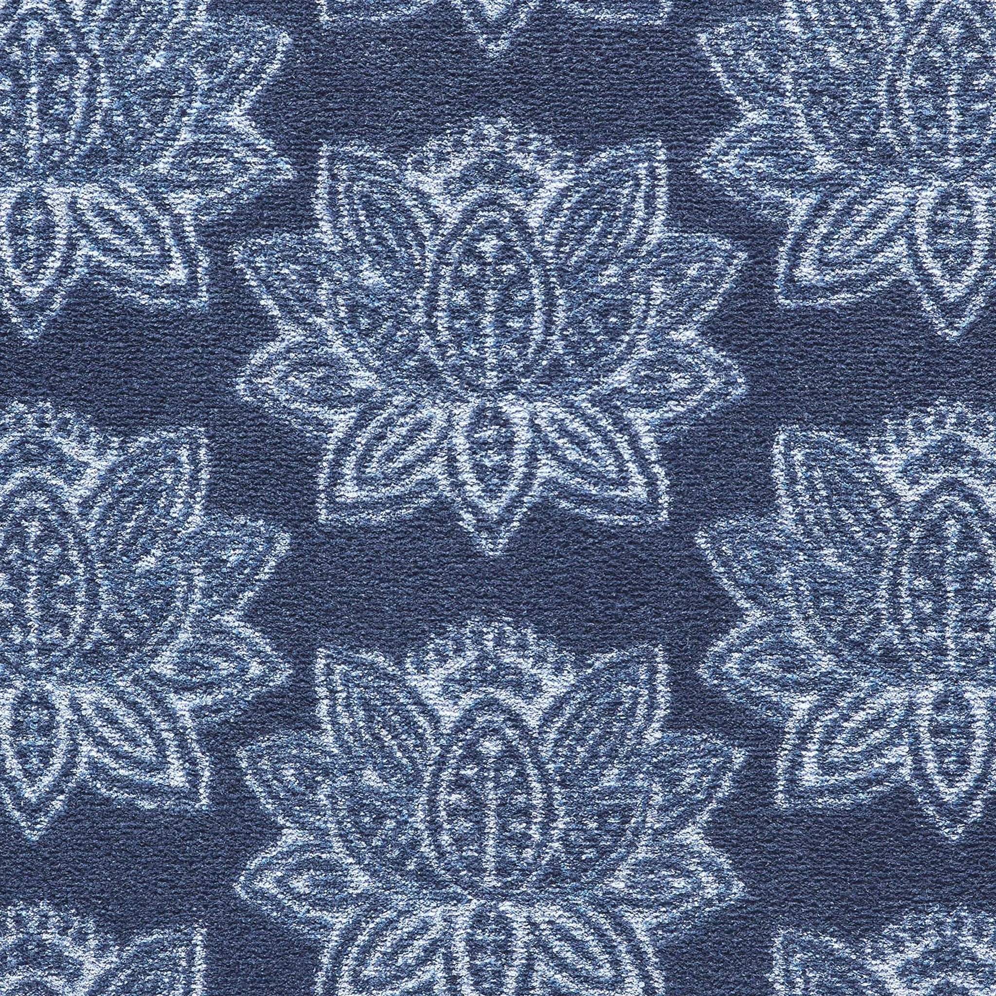 Close-up of Hug Rug geometric block print

