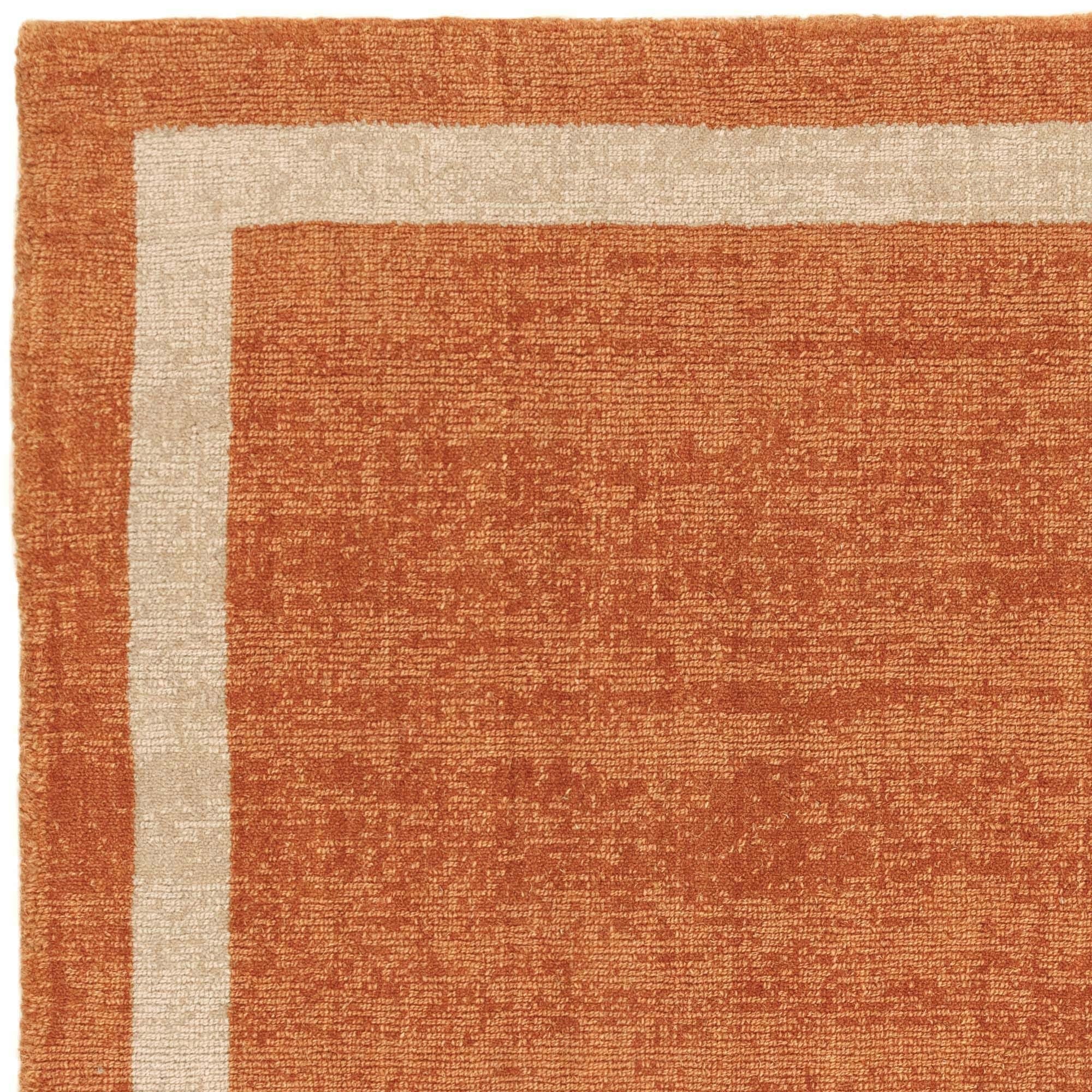 Close-up of Albi Orange rug texture

