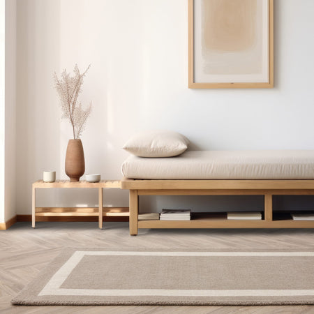 Beige hallway runner from Albi collection

