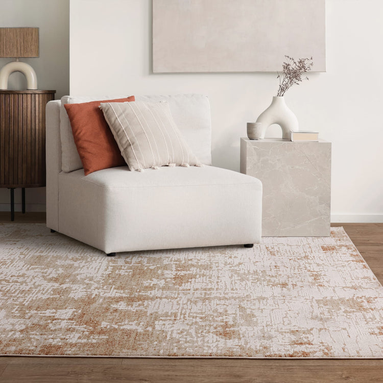 Anders AN02 rug styled in a modern living room

