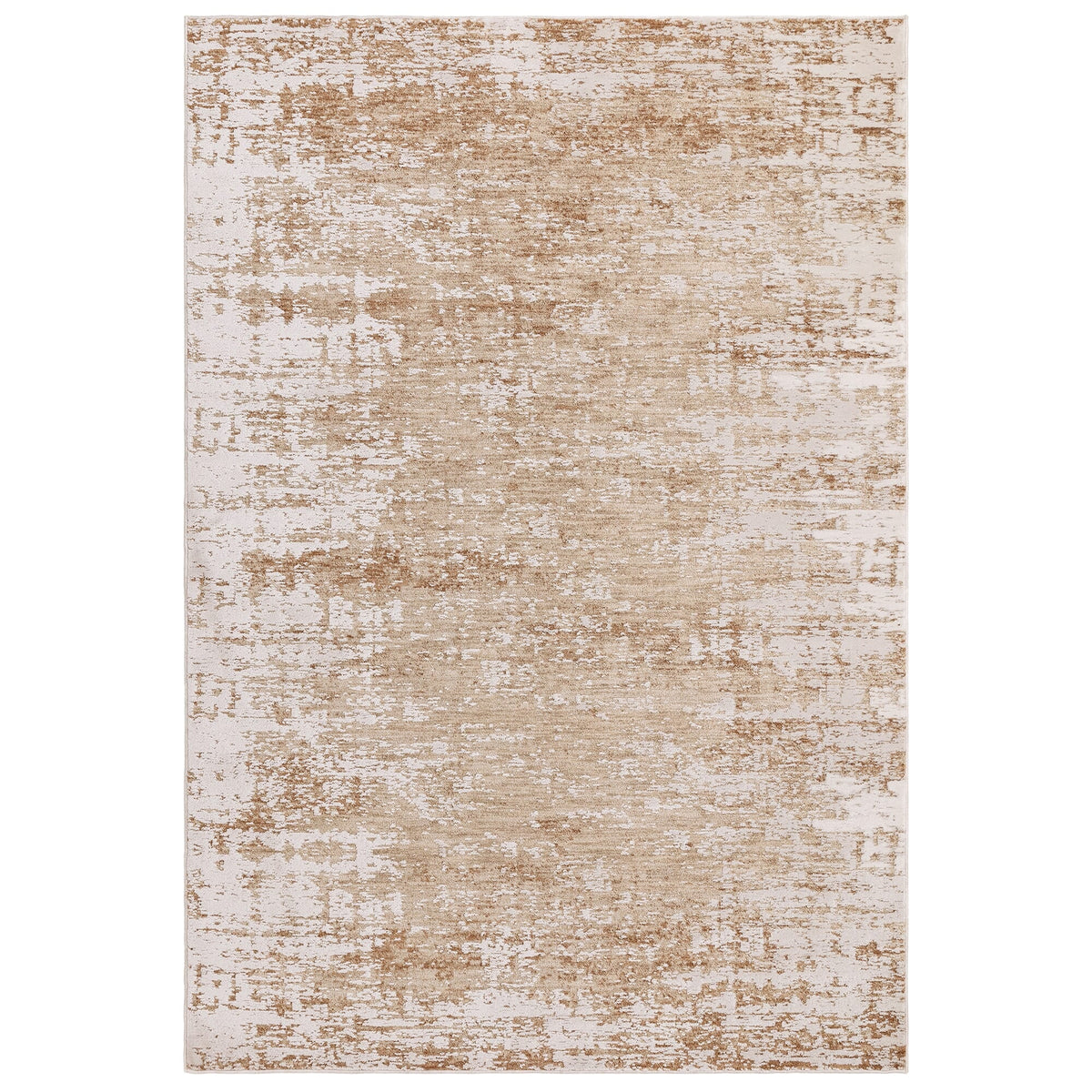 Taupe and beige geometric rug by Asiatic

