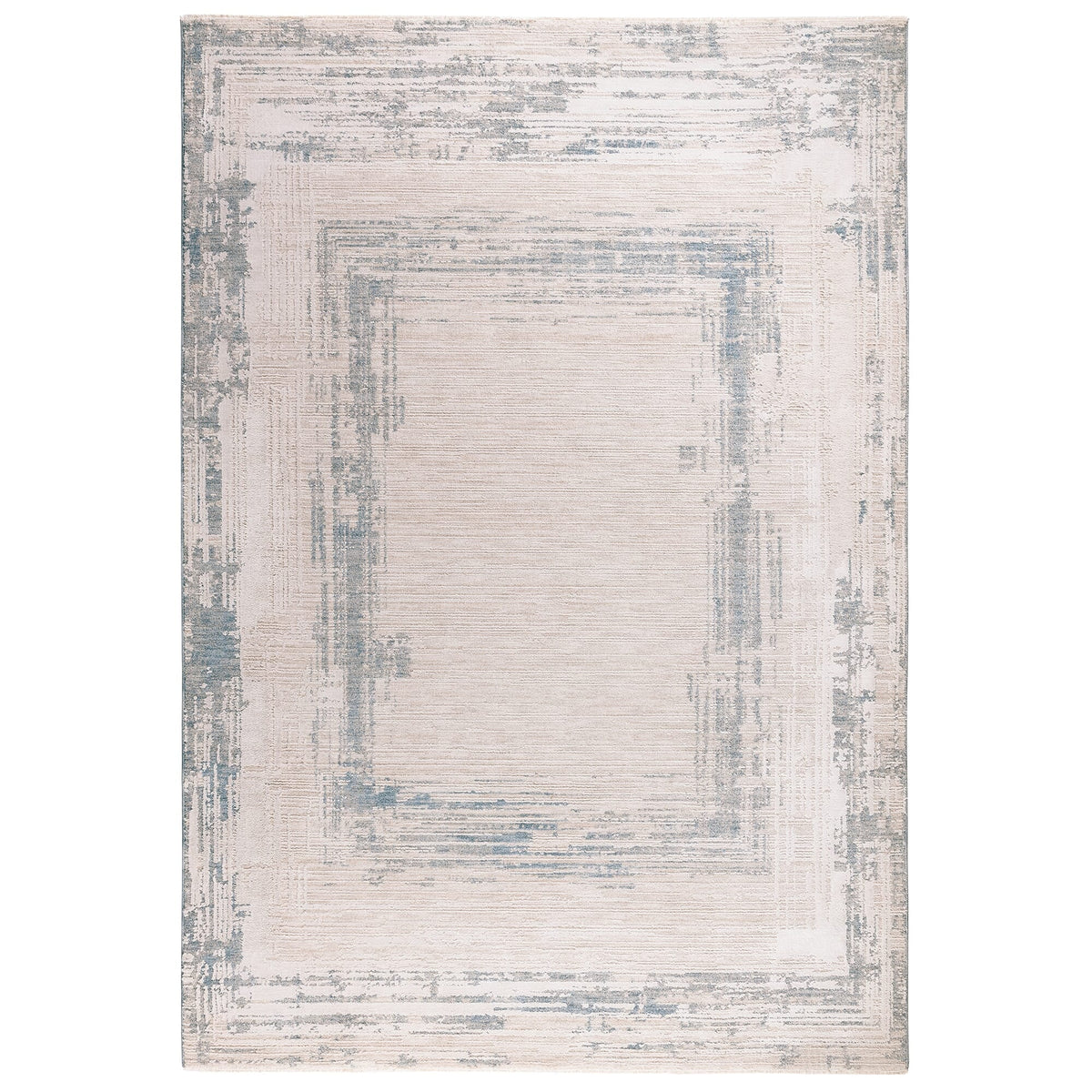 Taupe and cream distressed rug by Asiatic

