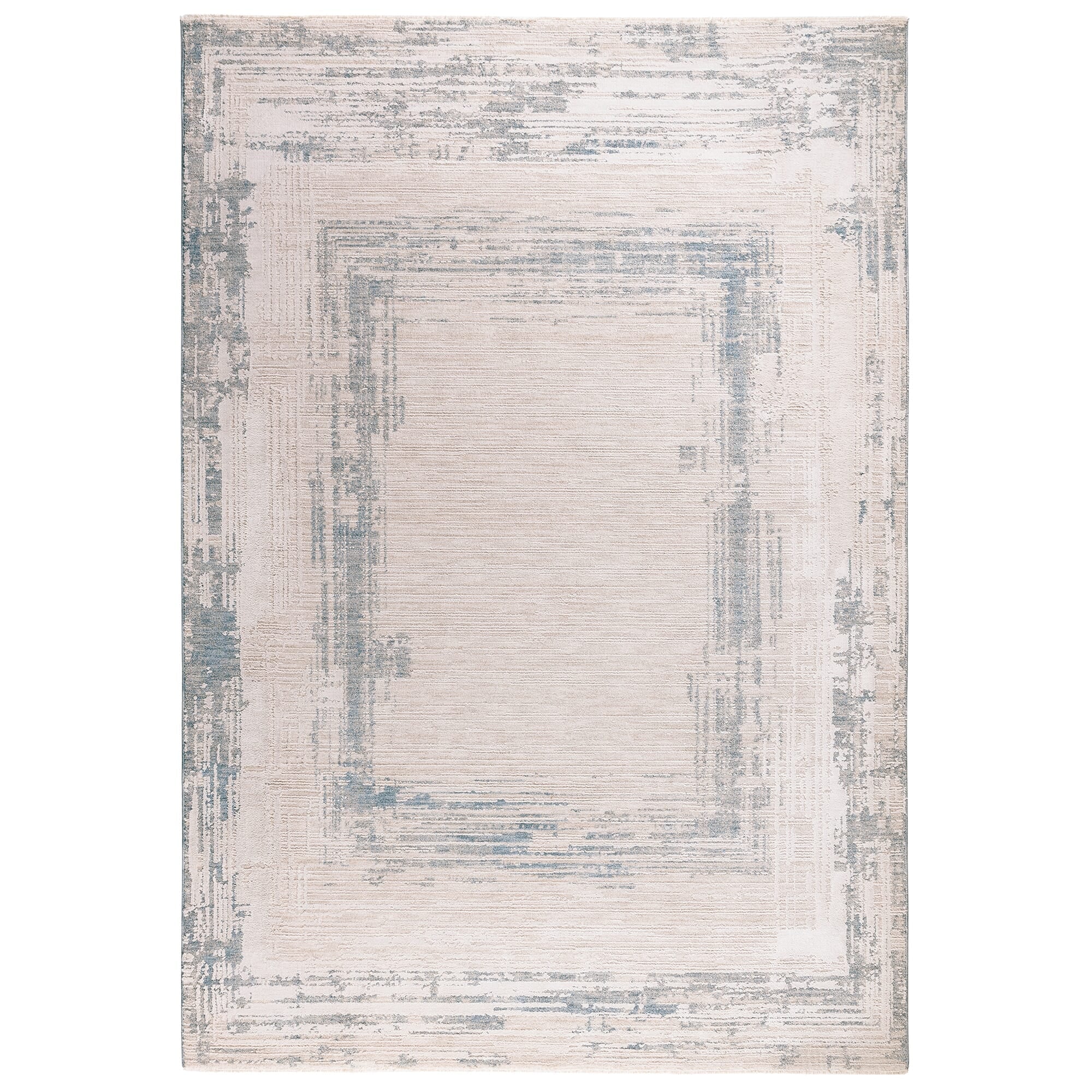 Taupe and cream distressed rug by Asiatic

