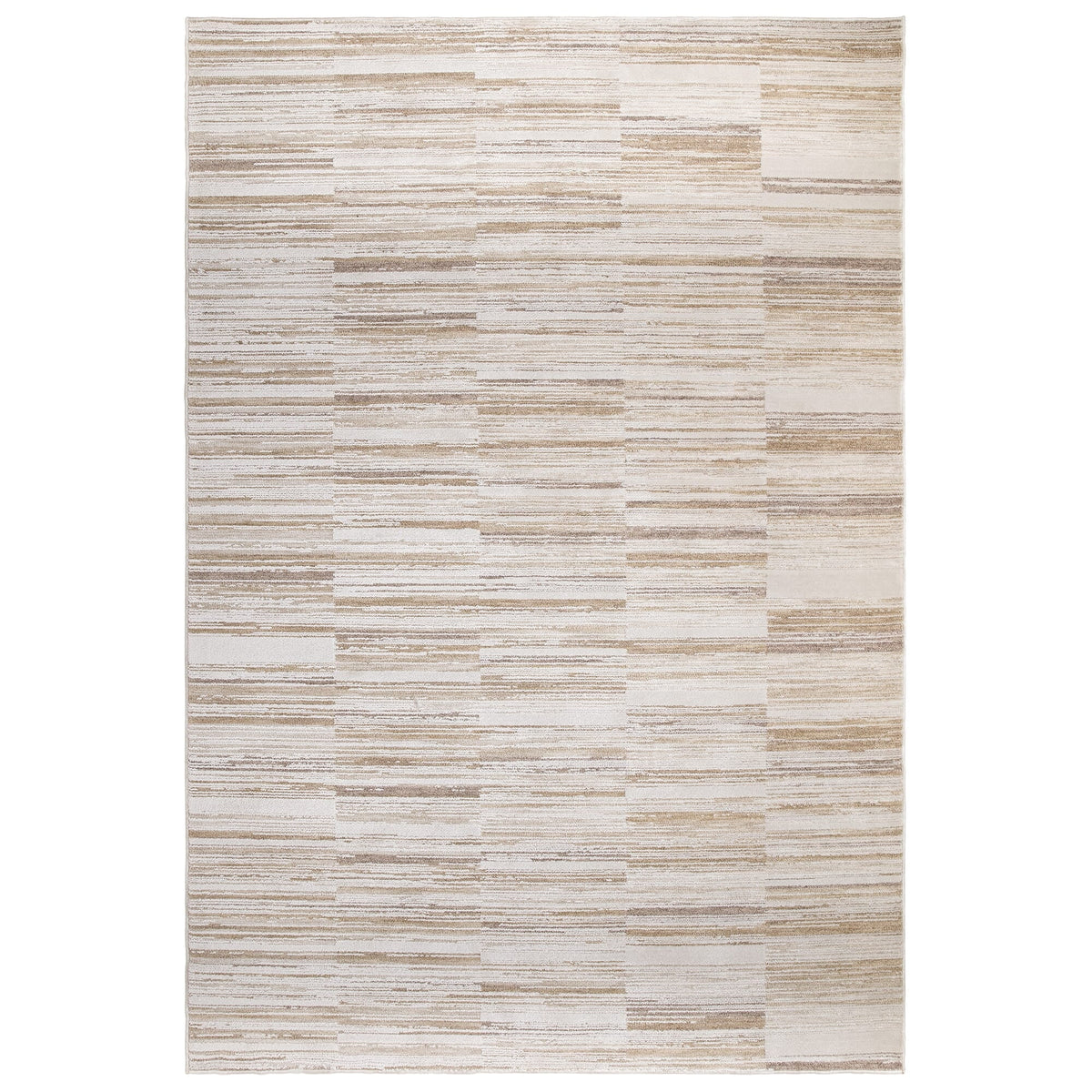 Abstract grey and ivory pattern rug

