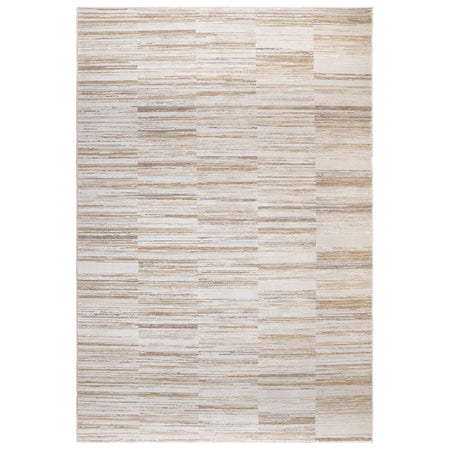 Abstract grey and ivory pattern rug

