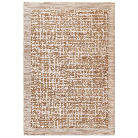 Beige and ivory area rug in soft neutral interior

