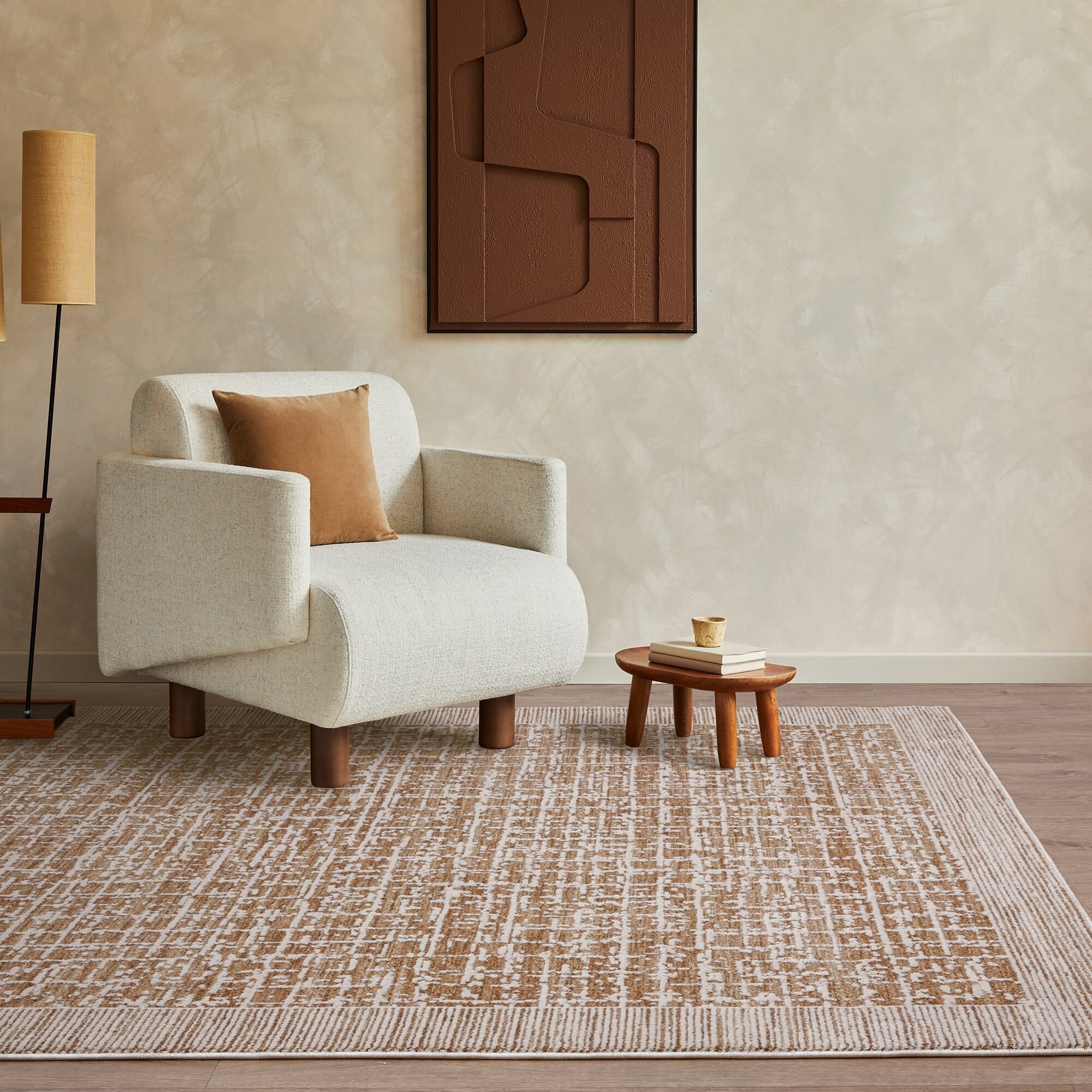 Anders AN11 rug with geometric faded pattern

