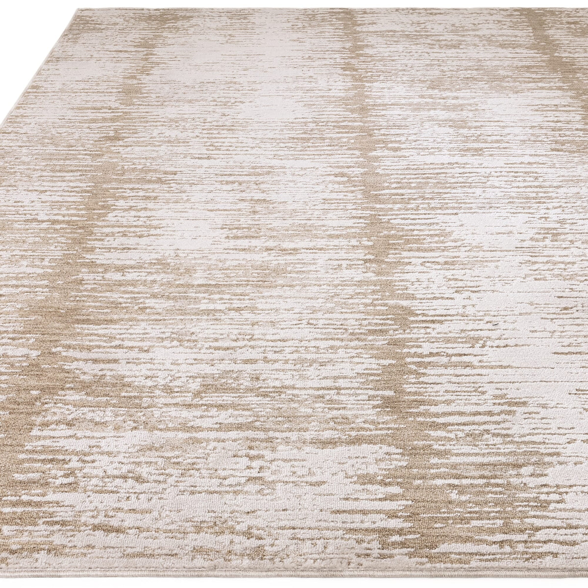 Modern area rug with natural flow design


