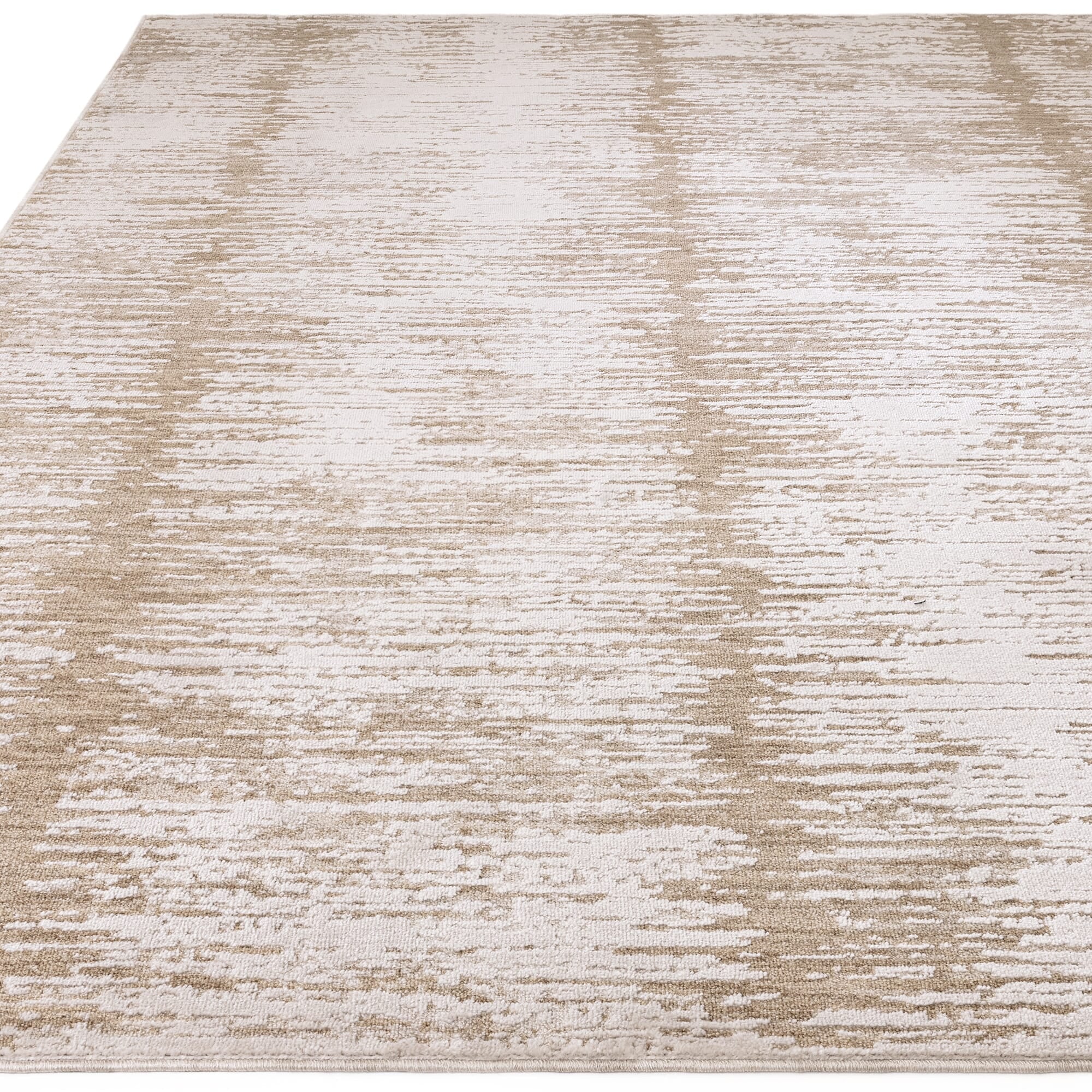 Modern area rug with natural flow design

