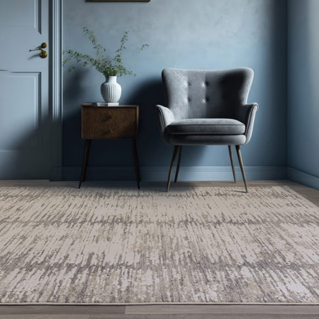 Anders AN14 rug in warm beige and ivory

