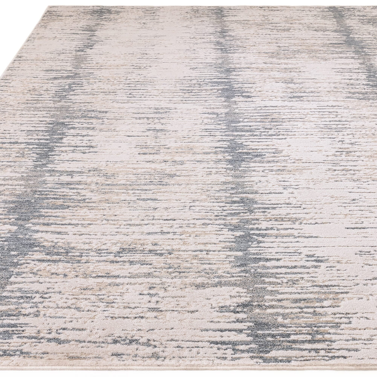 Woven Turkish rug in grey tones

