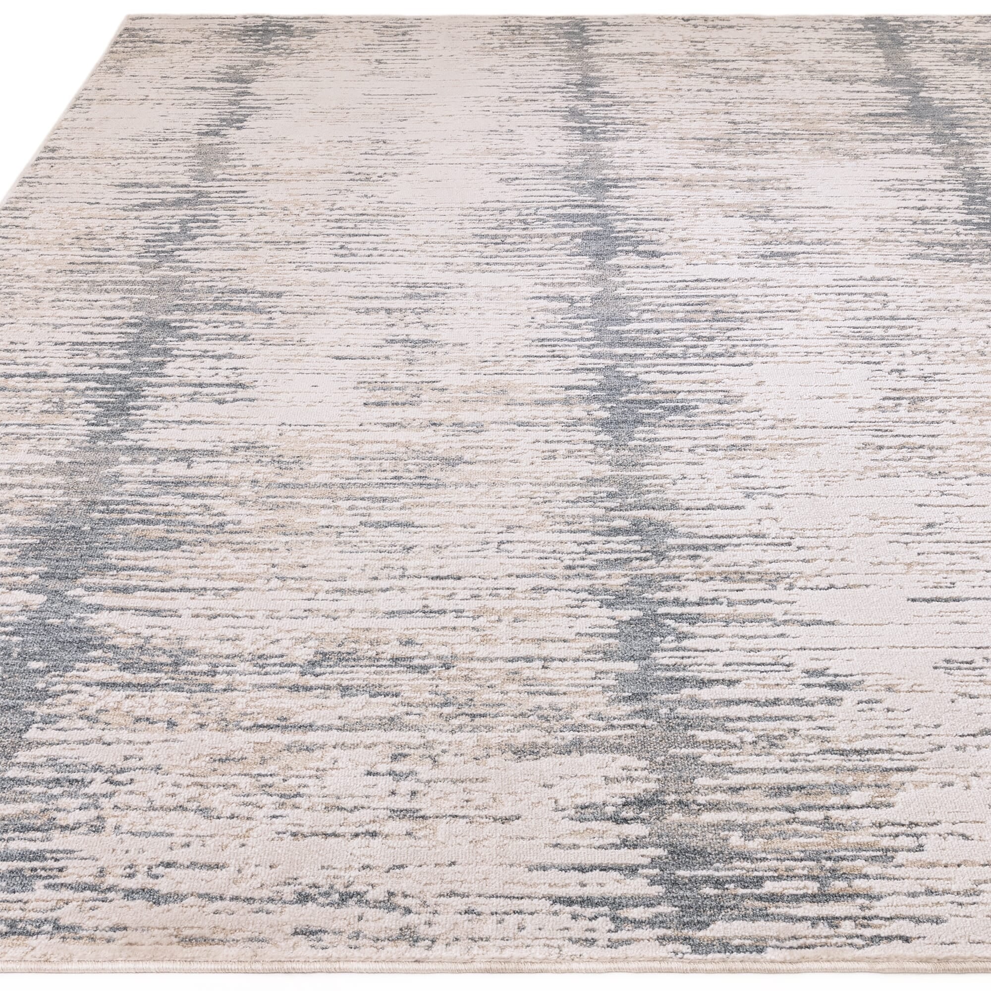 Woven Turkish rug in grey tones

