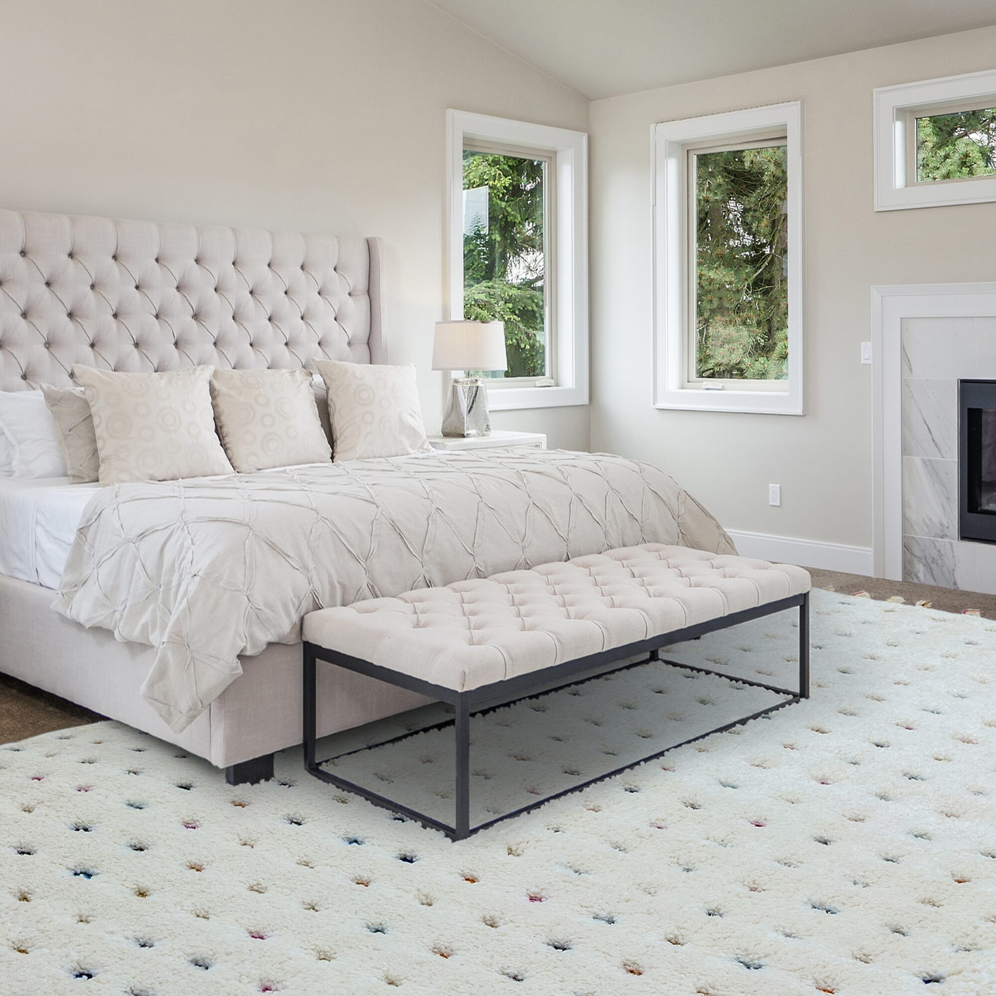 Ariana Multi Dotty rug by Asiatic


