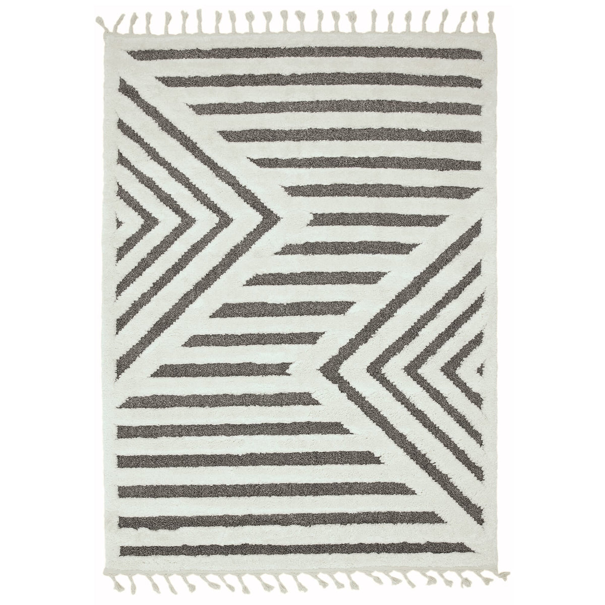 Abstract Moroccan shaggy rug

