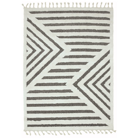 Abstract Moroccan shaggy rug

