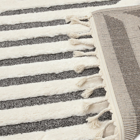 Textured polypropylene rug

