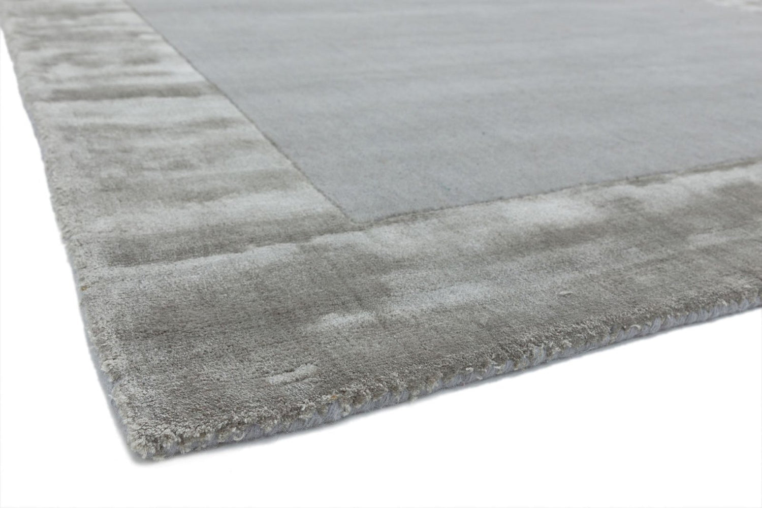 10mm pile height silver wool rug

