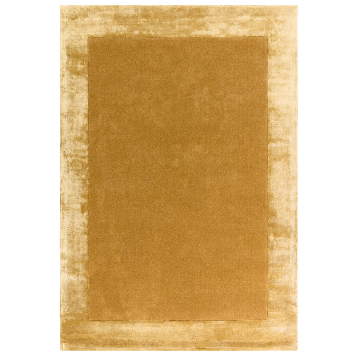 Ascot Gold Wool & Viscose Rug by Asiatic

