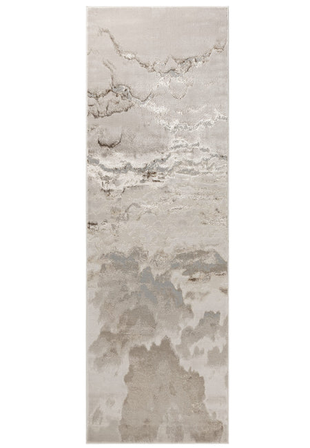 Aurora Linea Metallic Rug AU17 full size view of runner
