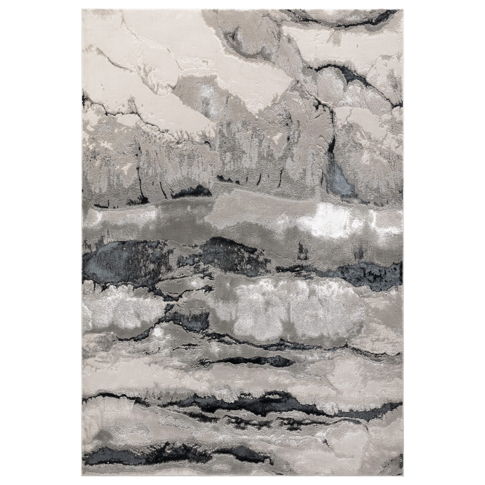 Aurora Quartz Metallic Rug AU05 full size view

