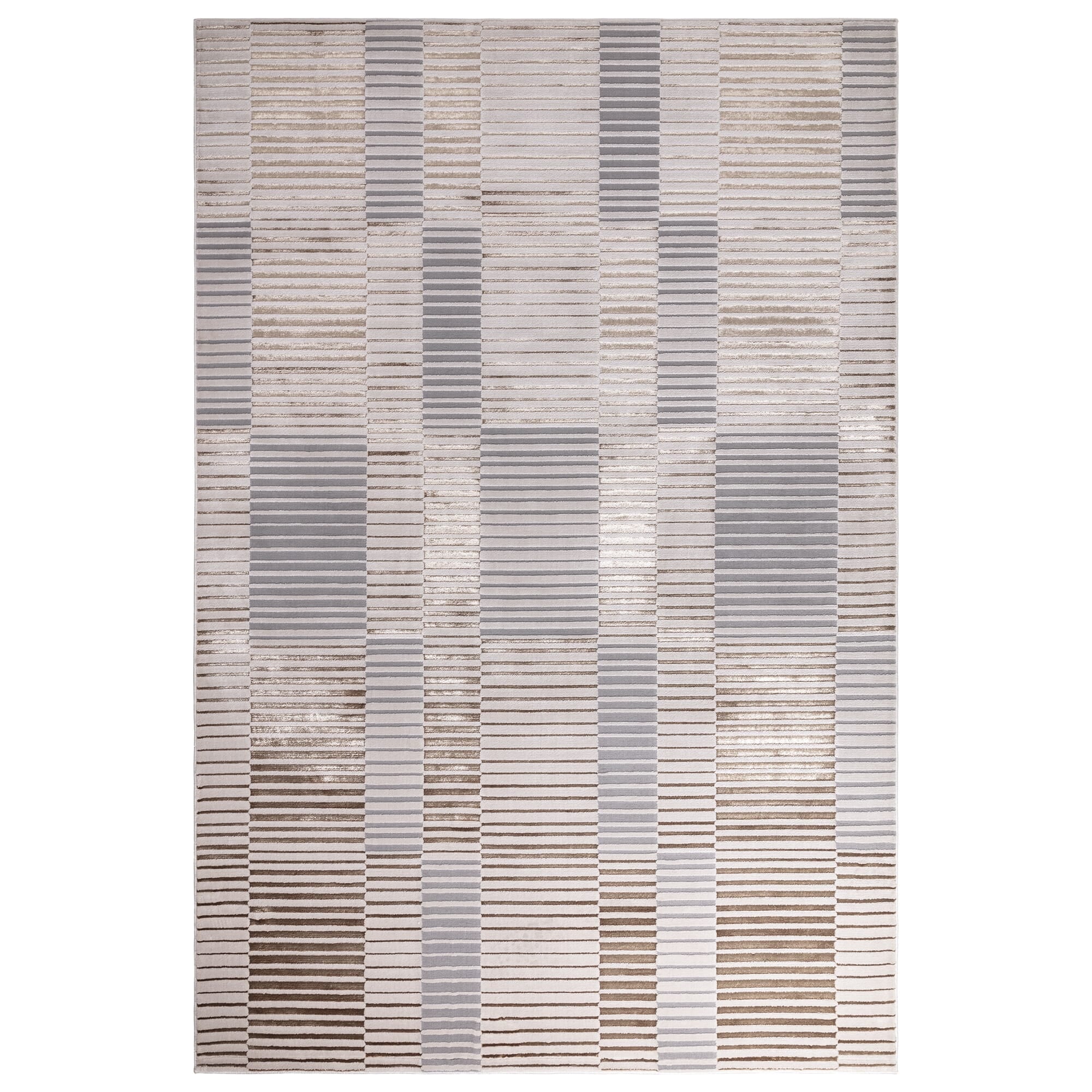Aurora Ripple Metallic Rug AU14 full size view


