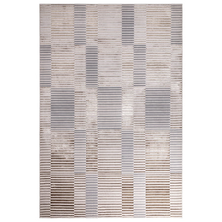 Aurora Ripple Metallic Rug AU14 full size view


