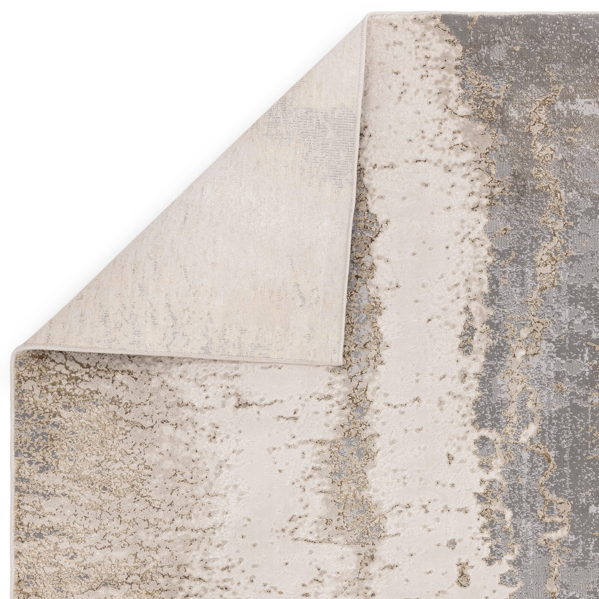 Contemporary machine-woven rug from Asiatic showing backing