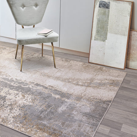 Asiatic Aurora Cliff rug in a modern room

