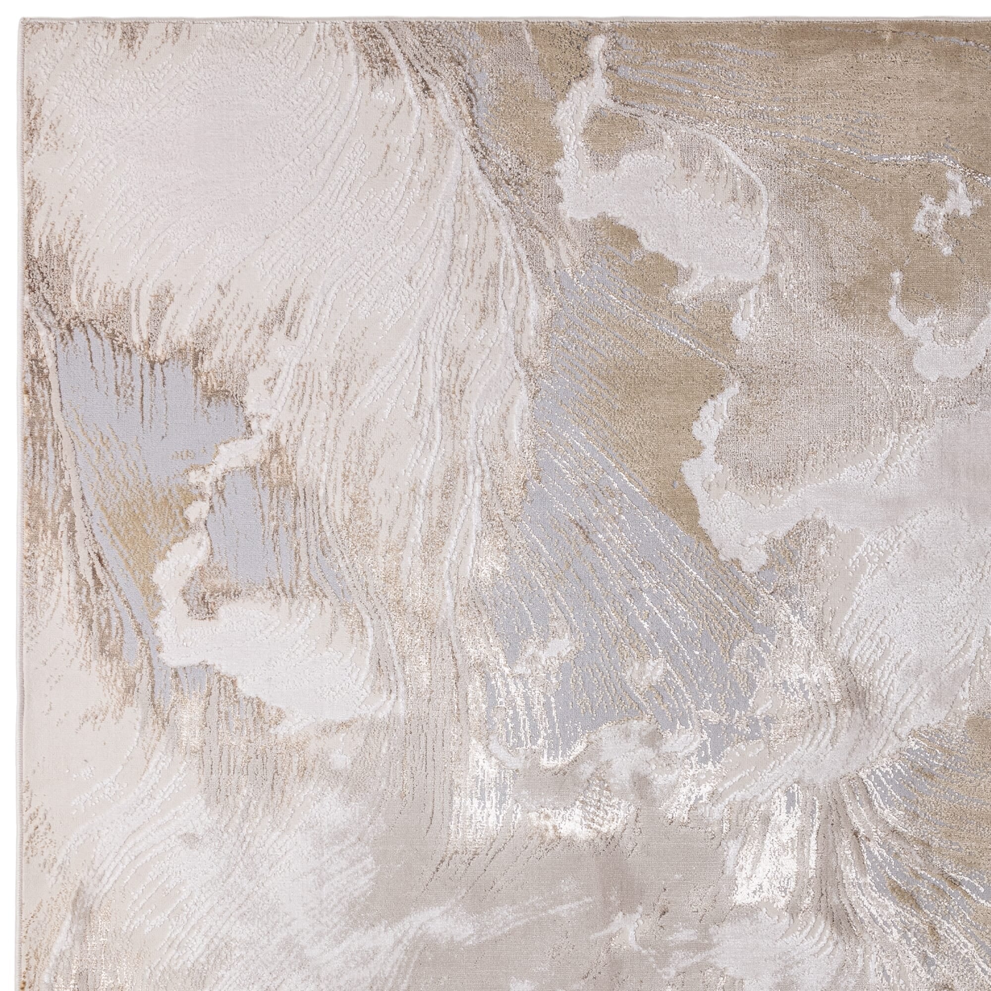 Close-up of Asiatic Aurora Etch rug texture

