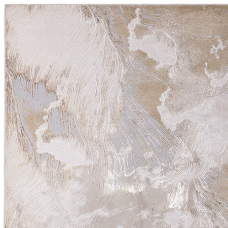 Close-up of Asiatic Aurora Etch rug texture

