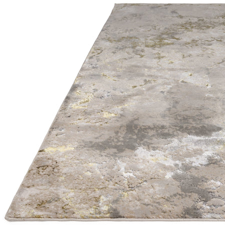 Soft shimmering gold rug surface detail

