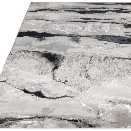 Soft shimmering quartz rug pile detail

