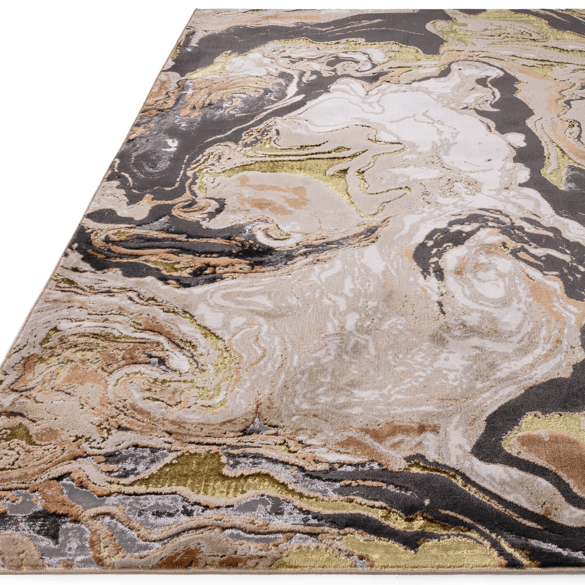 Asiatic Aurora Marble Rug close-up texture

