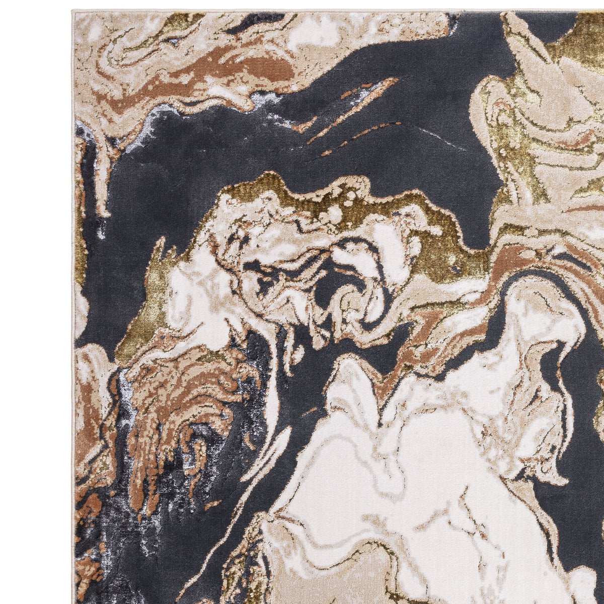 Soft shimmering marble rug pile detail

