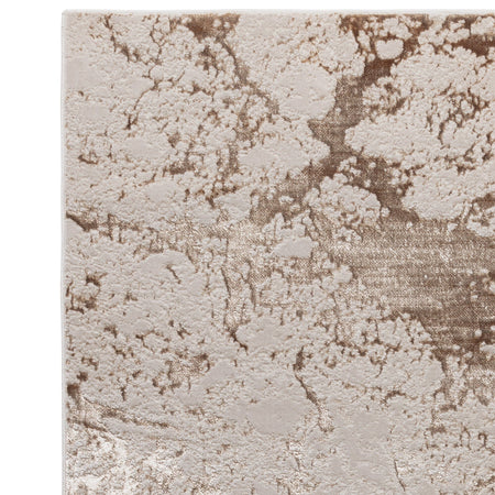 Aurora Strata Metallic Rug AU16 corner view showing the edges