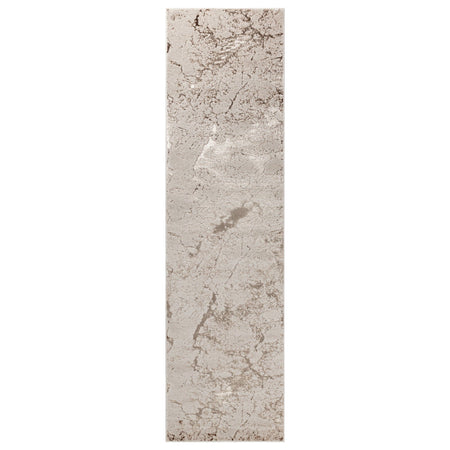 Aurora Strata Metallic Rug AU16 full size view of runner

