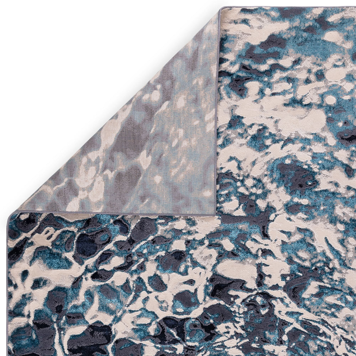 Asiatic Aurora Foam Rug close-up showing rug backing