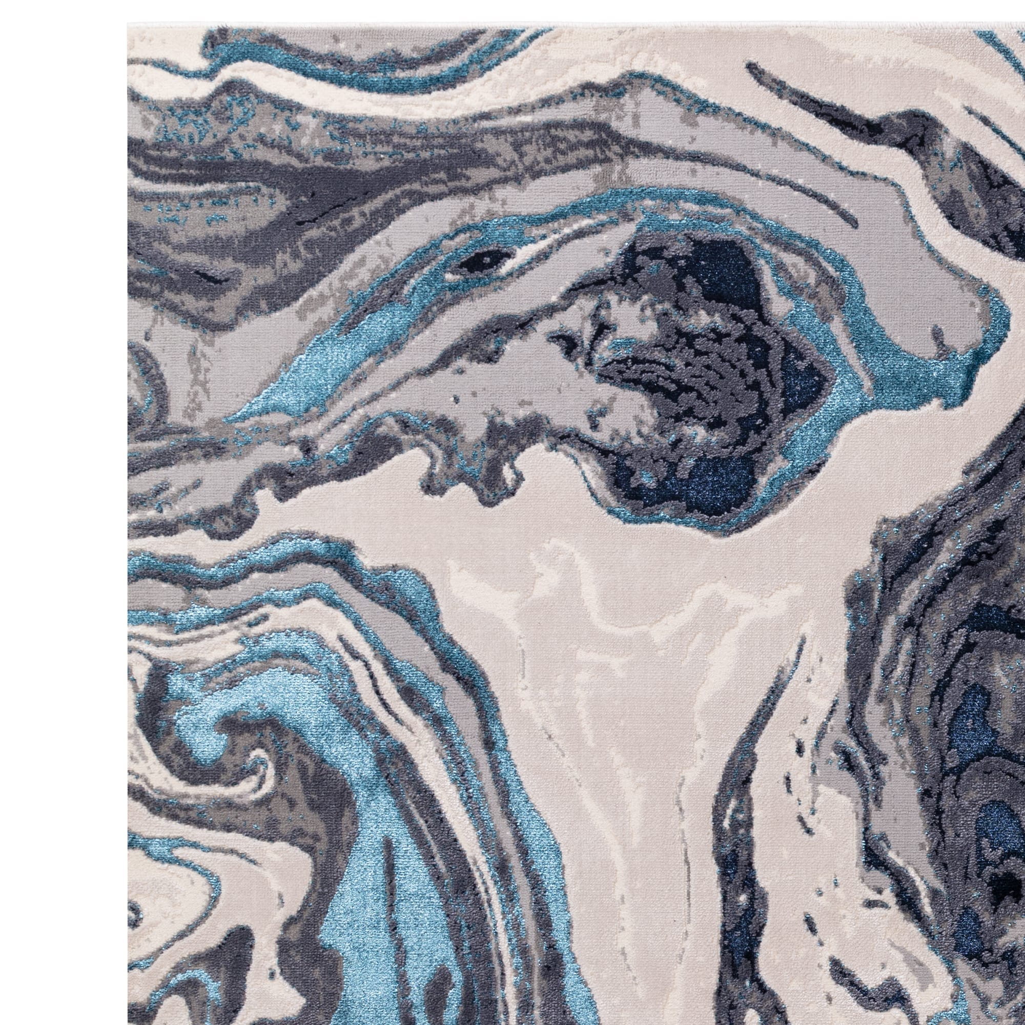 Asiatic Aurora Ocean Rug close-up texture


