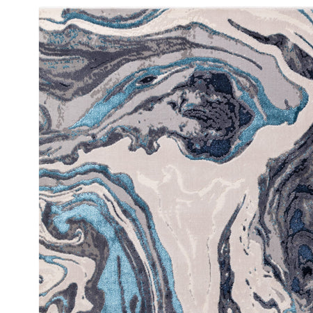Asiatic Aurora Ocean Rug close-up texture

