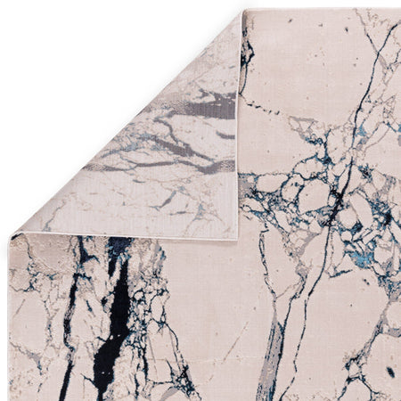 Asiatic Aurora Quake Rug close-up showing backing
